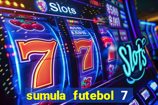 sumula futebol 7 society excel